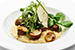 Cepes Risotto with Parmesan Tuiles